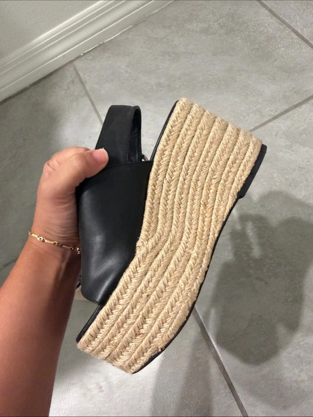 Zara black leather